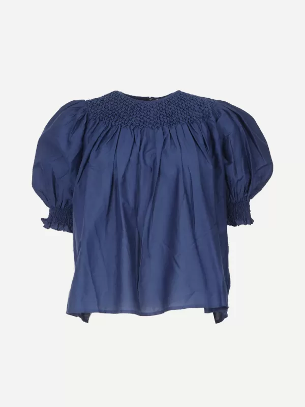 Ulla Johnson Alita Top in Midnight