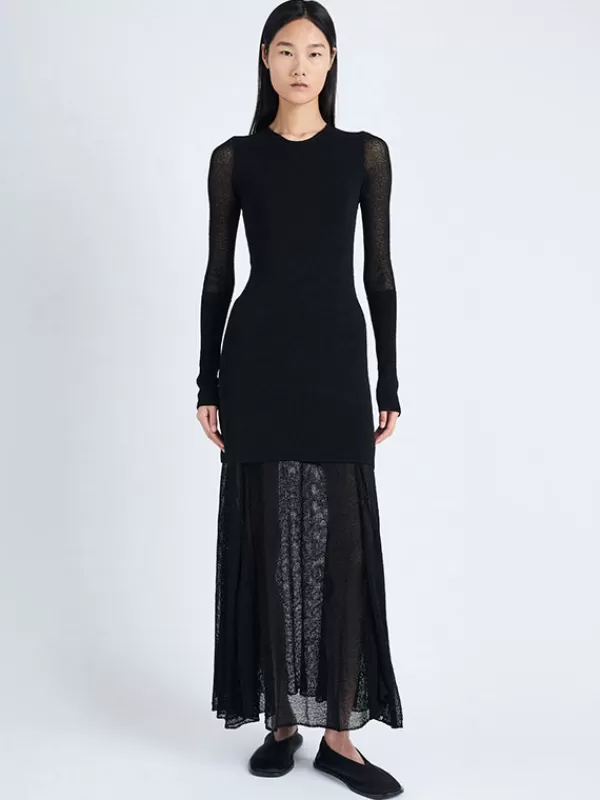 PROENZA SCHOULER Anita Knit Dress in Black