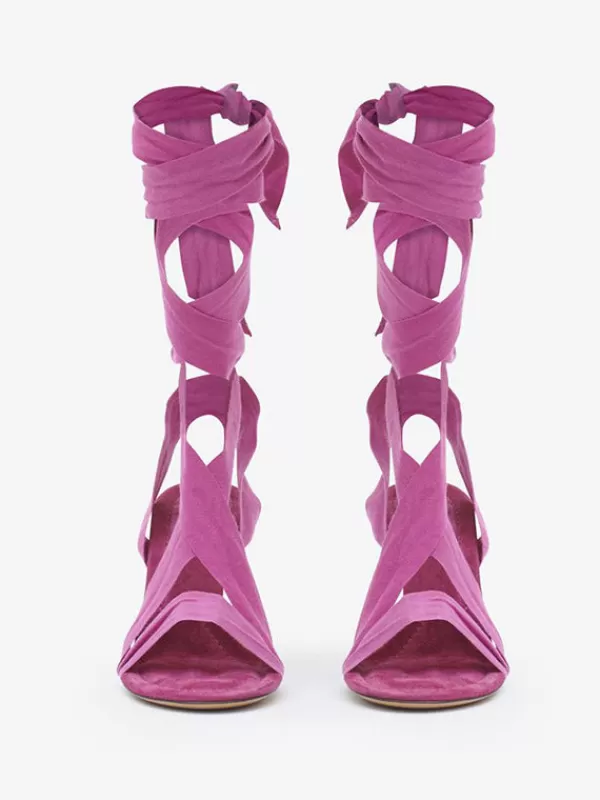 ISABEL MARANT Arieli Sandals in Fuchsia