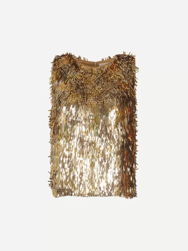 Ulla Johnson Beatriz Top in Gilt