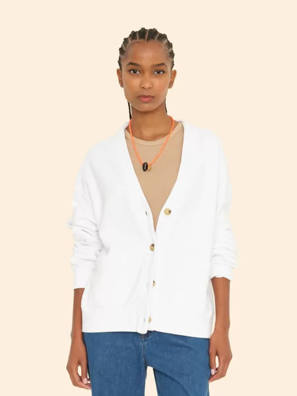 Xirena Benny Cardigan in White