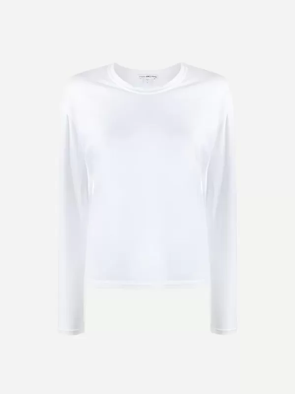 James Perse Boxy L/S Tee in White