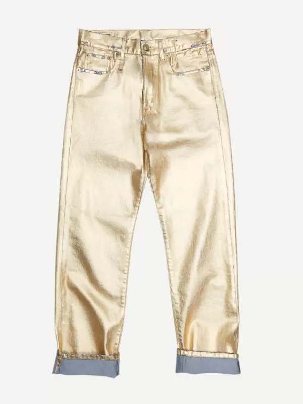 R13 Boyfriend Jean in Gold Indigo