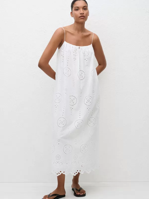 Matteau Broderie Cami Midi Dress