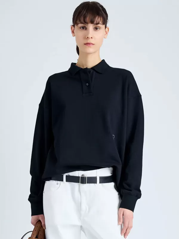 Proenza Schouler Brooks Polo in Black