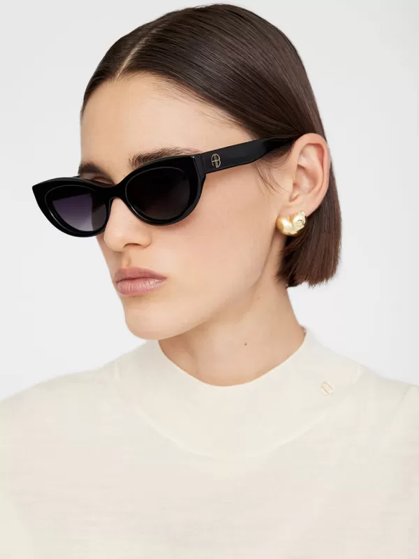 Anine Bing Cannes Sunglasses in Black