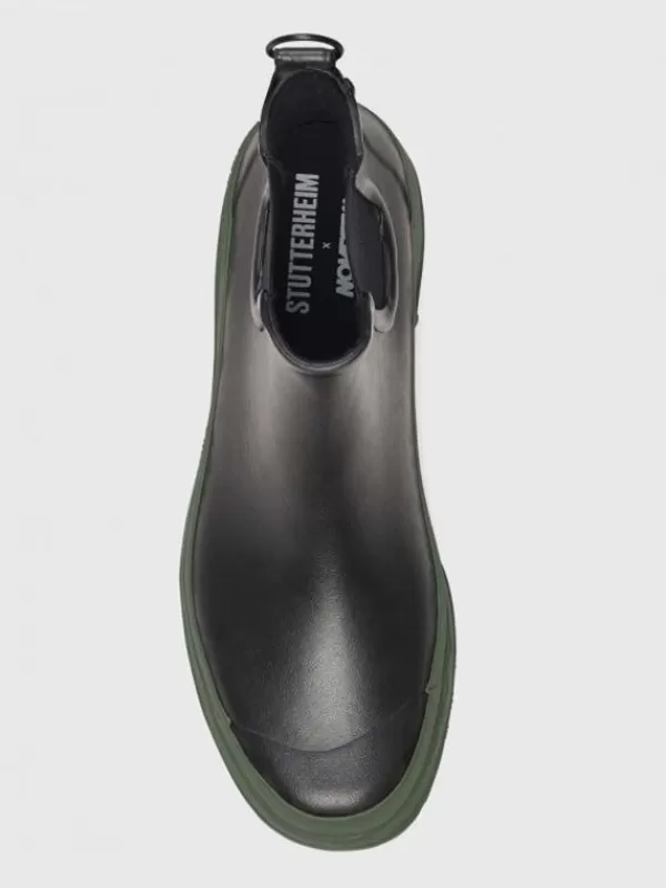 Stutterheim Chelsea Rainwalker In Black and Green