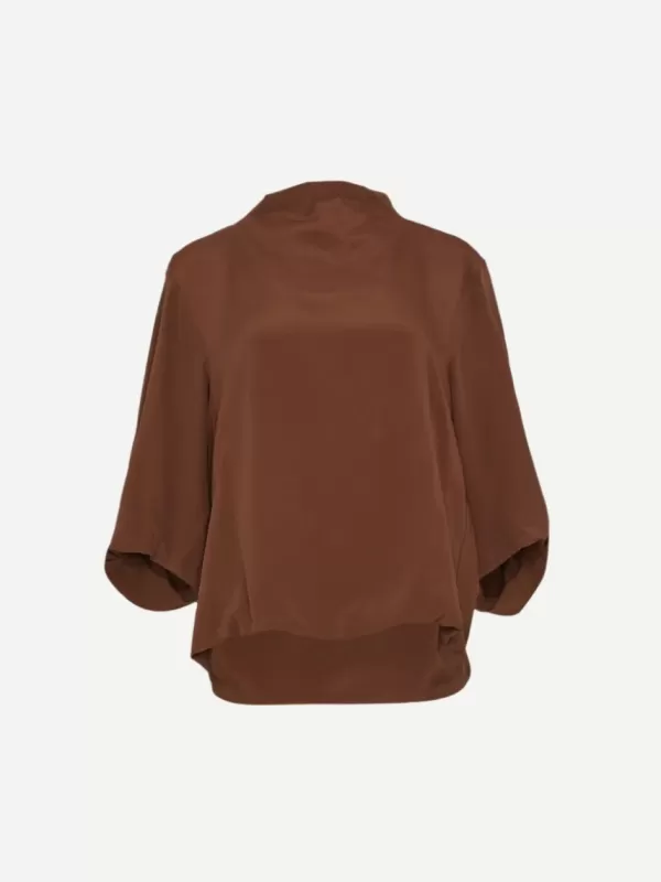 Dries Van Noten Clari Shirt in Brown