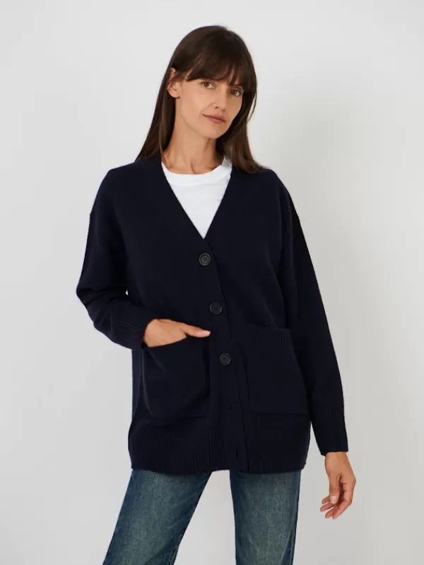 Chinti and Parker Comfort Cardigan in Navy