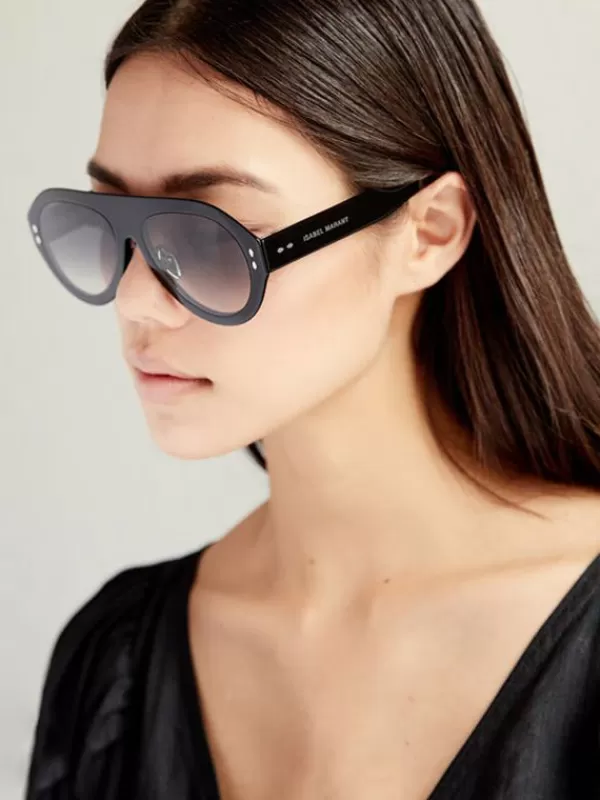 Isabel Marant Darly Sunglasses in Black