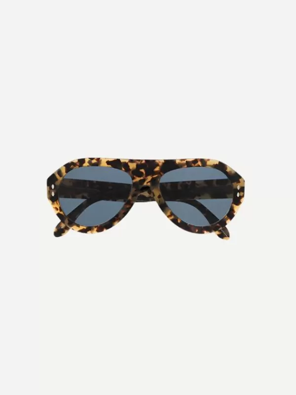 Isabel Marant Darly Sunglasses in Honey Brown Havana Blue