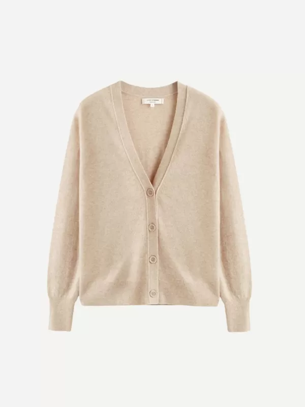 Chinti and Parker Essentials Cardigan in Oatmeal