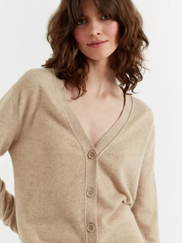 Chinti and Parker Essentials Cardigan in Oatmeal