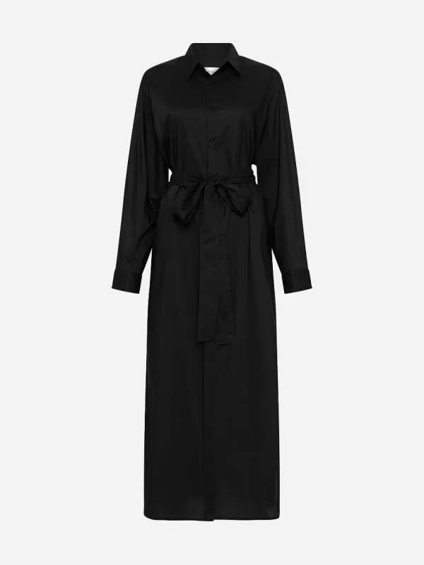 Matteau Everyday Shirt Dress in Black