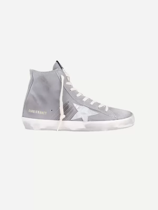 GOLDEN GOOSE Francy Sneaker in Grey Suede