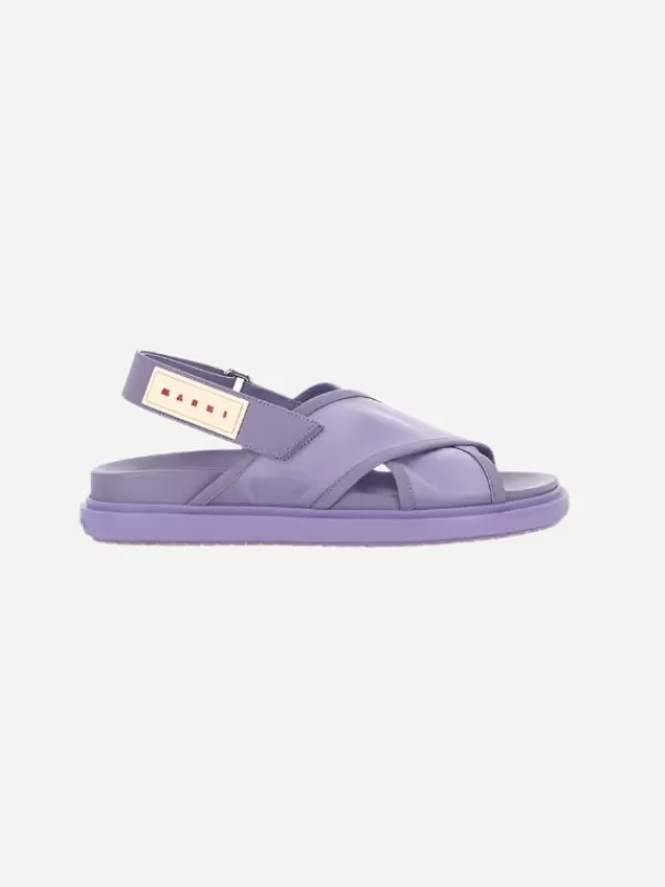 Marni Fusbett Sandal in Lilac