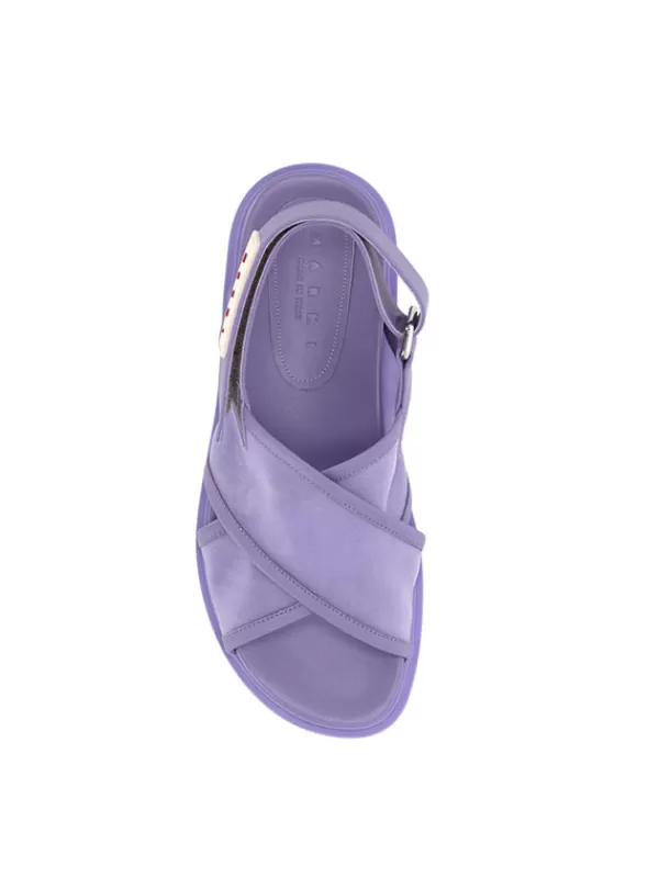 Marni Fusbett Sandal in Lilac