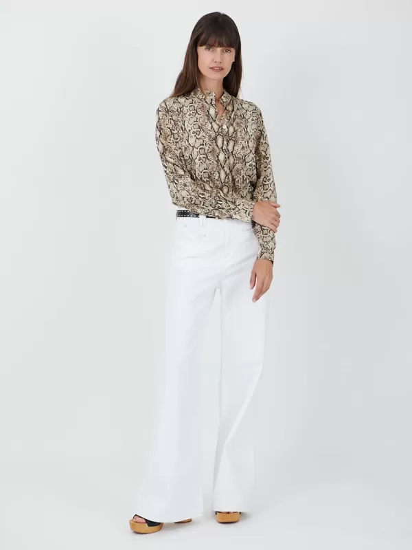 Isabel Marant Ilda Shirt in Natural Python