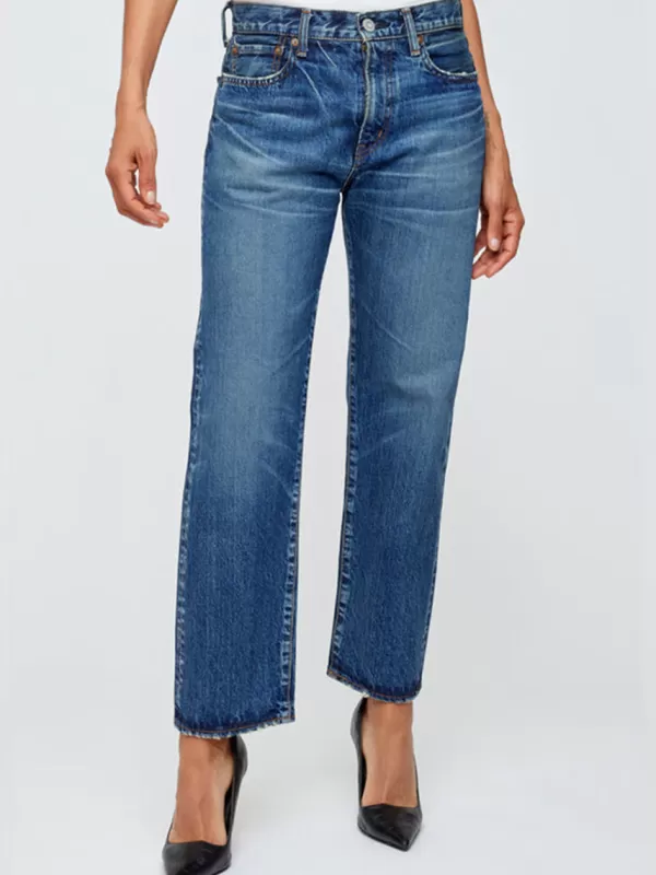 Moussy Vintage Jessamine Boy Pants in Dark Blue