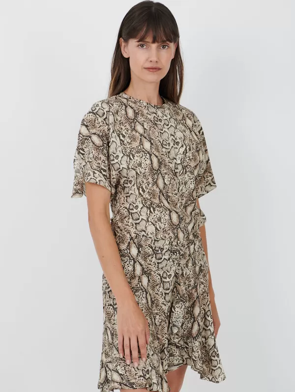 Isabel Marant Karlita Top in Natural Python