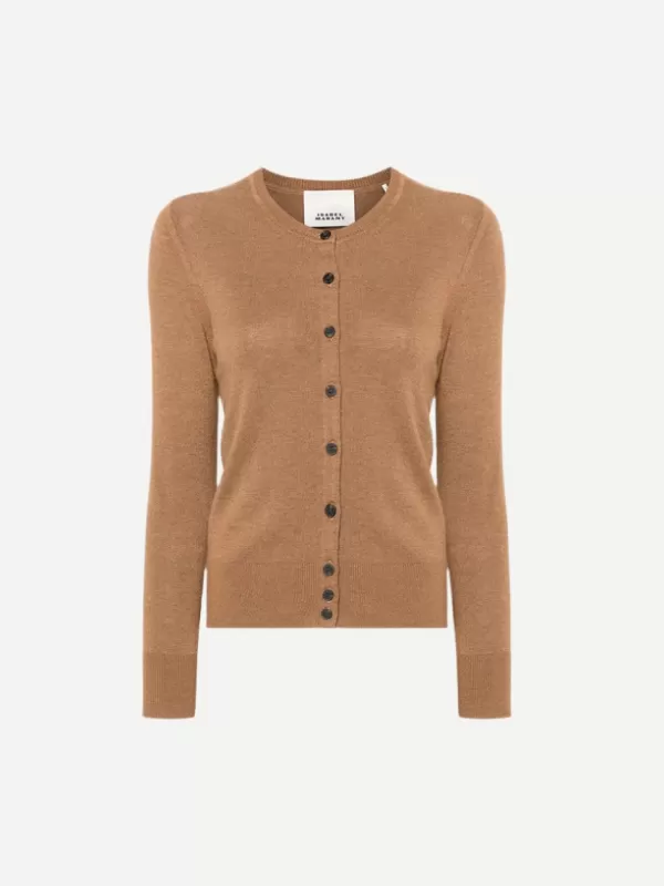 Isabel Marant Kleo Cardigan in Camel