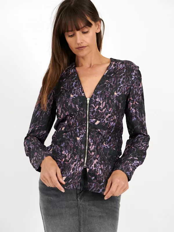 Isabel Marant Majorie Top in Dark Plum