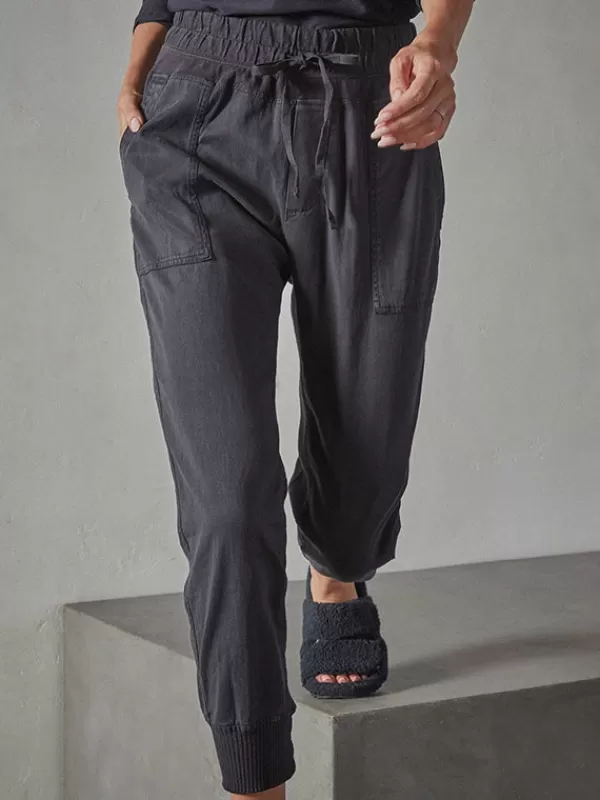 James Perse Mixed Media Pant in French Navy