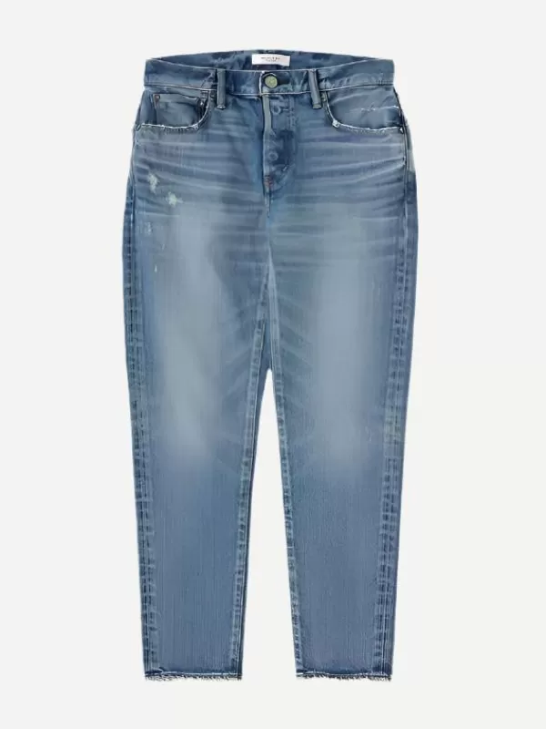 Moussy Vintage MV Annesdale Tapered-Mid in Blue