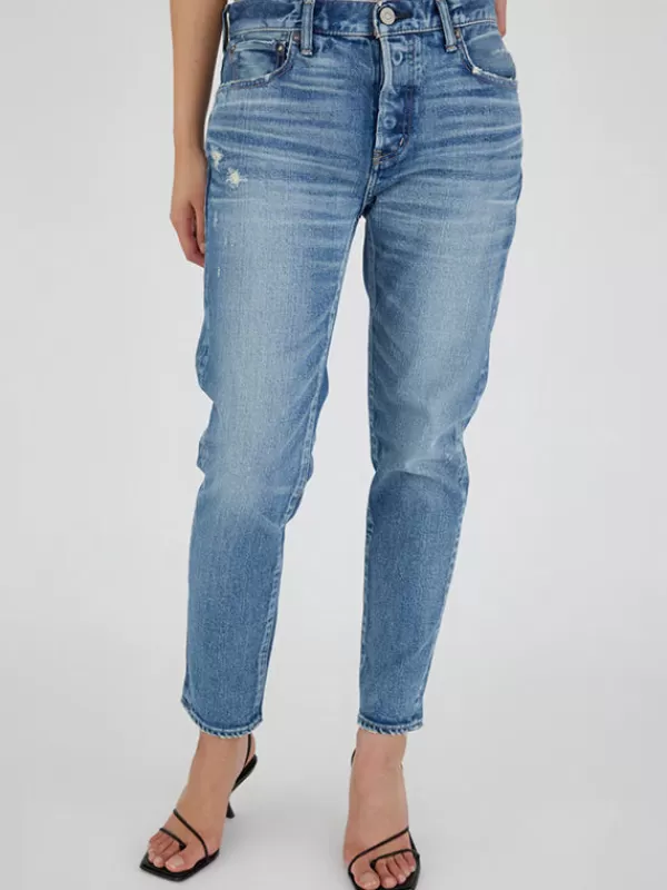 Moussy Vintage MV Annesdale Tapered-Mid in Blue