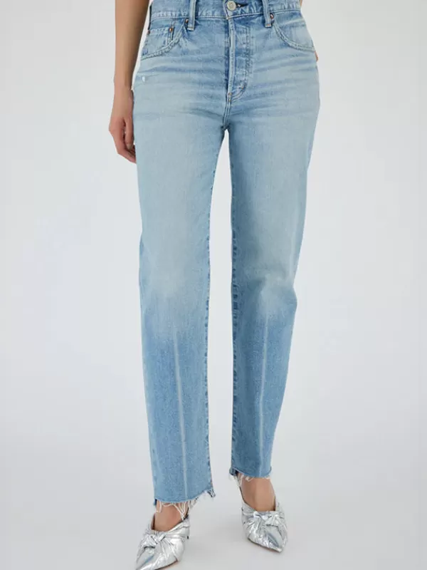 Moussy Vintage MV Cumberland Straight in Light Blue