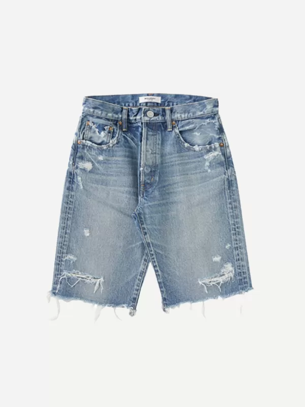 Moussy Vintage MV Trosper Bermuda Shorts in Light Blue