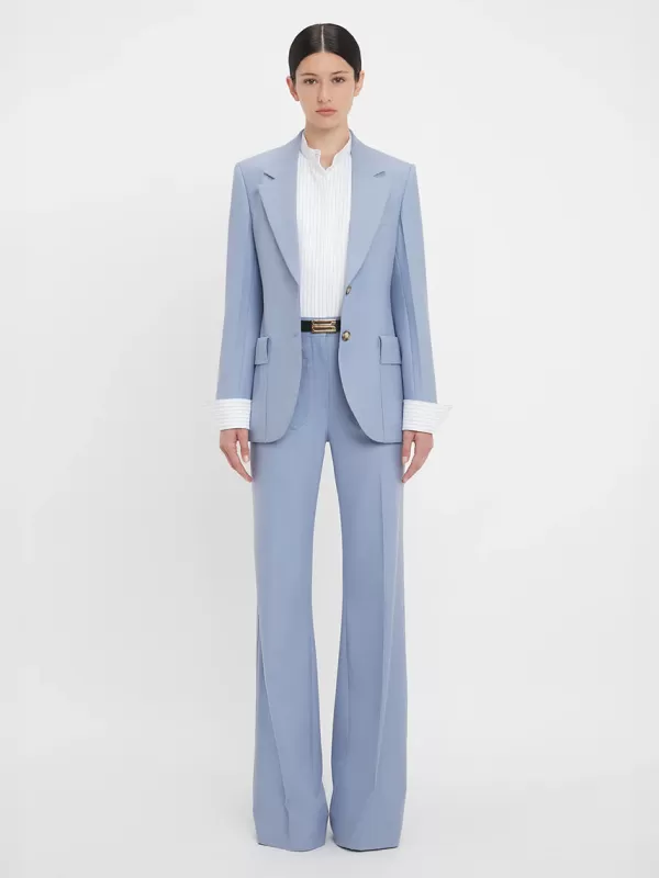 Victoria Beckham Patch Pocket Jacket in Bluebell