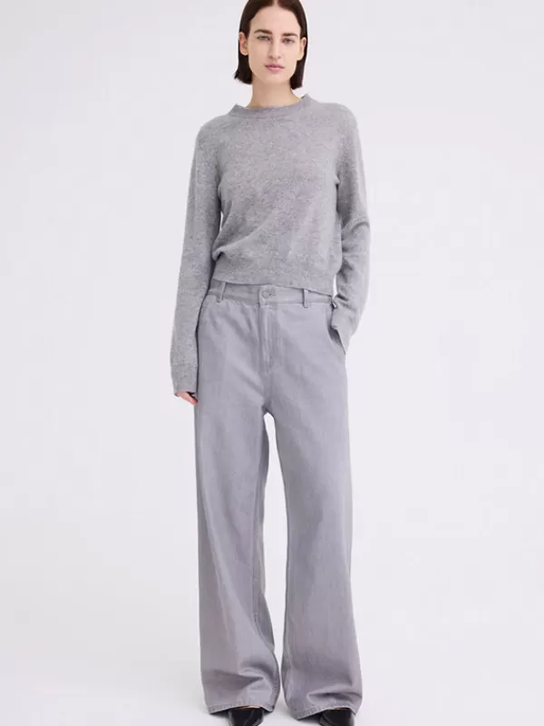 Jac+ Jack Peter Sweater in Mid Grey Marle