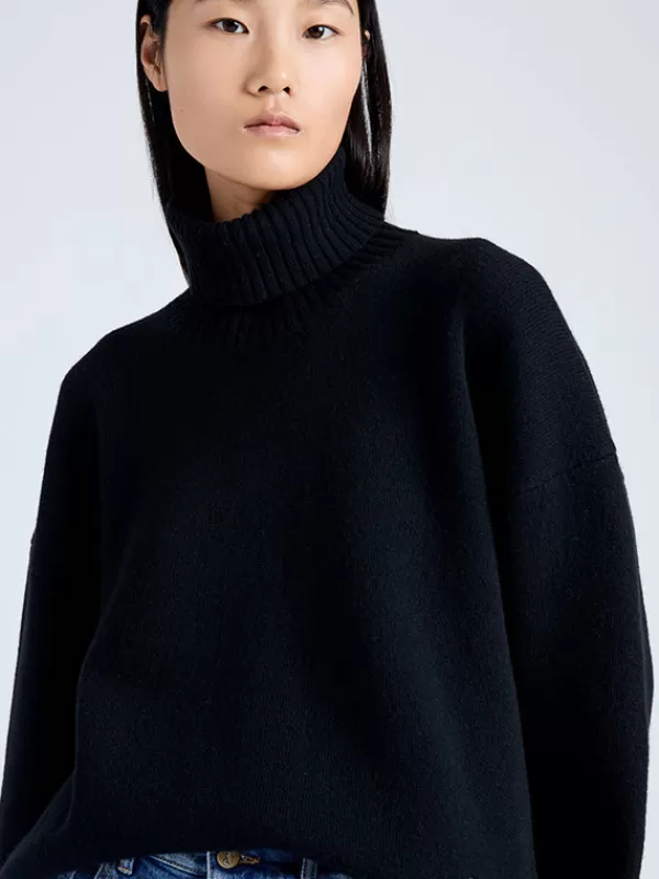 Proenza Schouler Sandra Turtleneck Sweater in Black