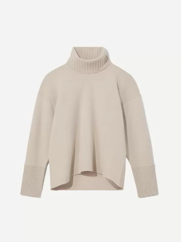 Proenza Schouler Sandra Turtleneck Sweater in Oatmeal