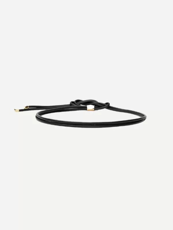 Isabel Marant Silvia Belt in Black/Gold