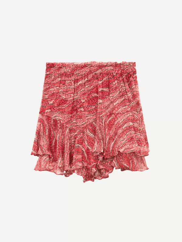 Marant Etoile Sornel Shorts in Red