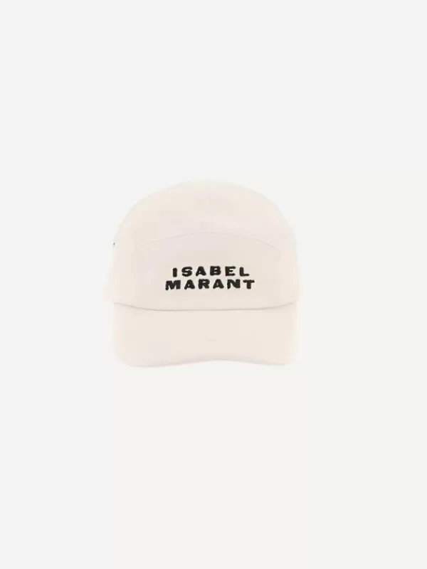 Isabel Marant Tedji Cap in Ecru/Black