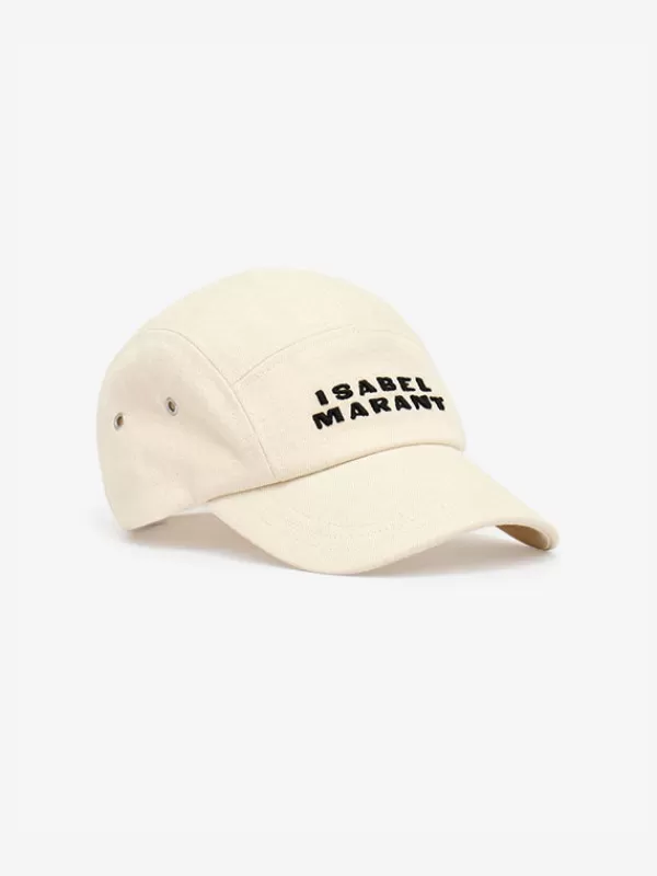 Isabel Marant Tedji Cap in Ecru/Black