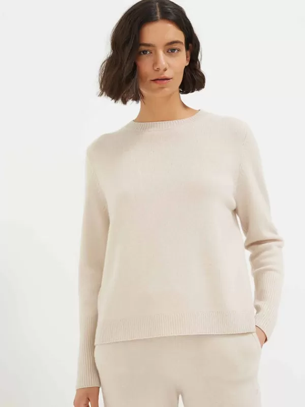 Chinti and Parker The Boxy Jumper in Bone