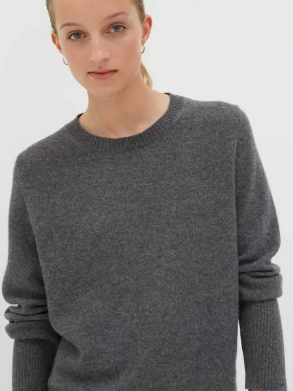 Chinti and Parker The Boxy Jumper in Grey