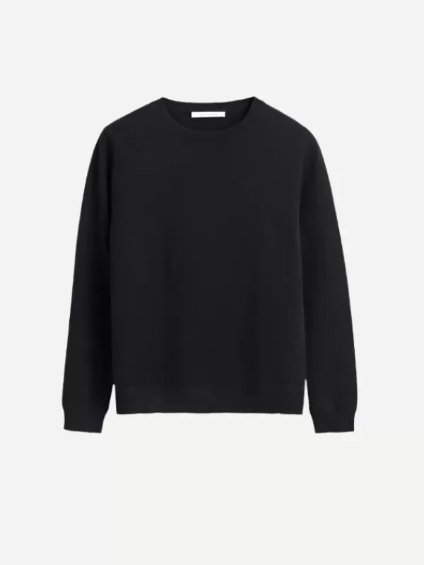 Chinti and Parker The Crew Classic Fit Sweater in Black