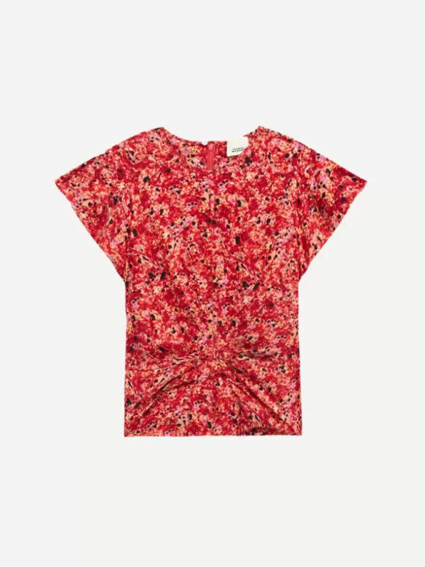 Isabel Marant Tullya Top in Red