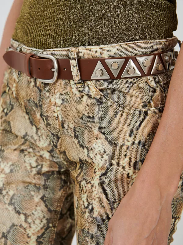 Isabel Marant Veliana Belt in Natural/Silver